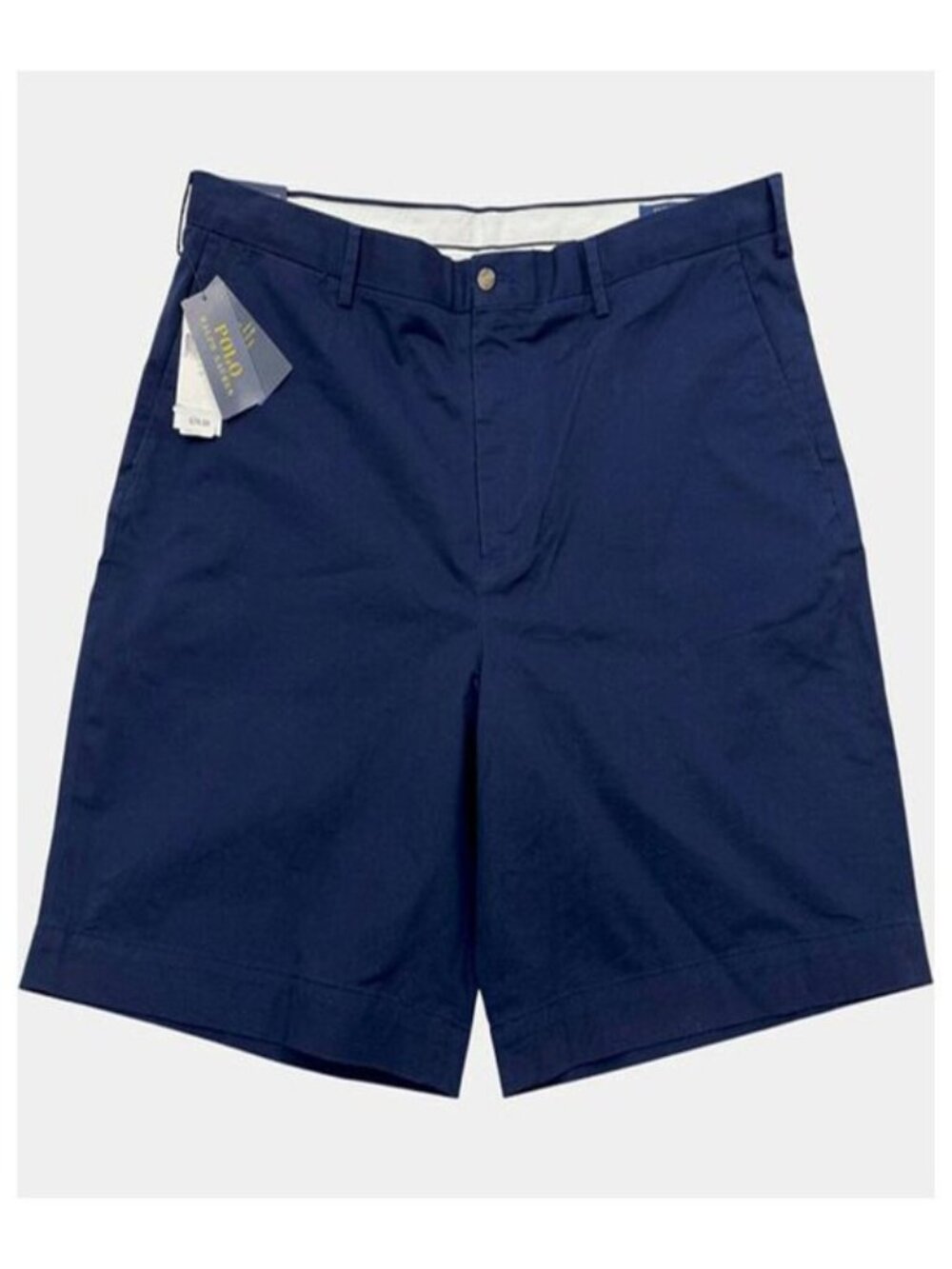 Polo Ralph Lauren Cotton Stretch Blue Classic Fit Chino Shorts Men's 42 NEW